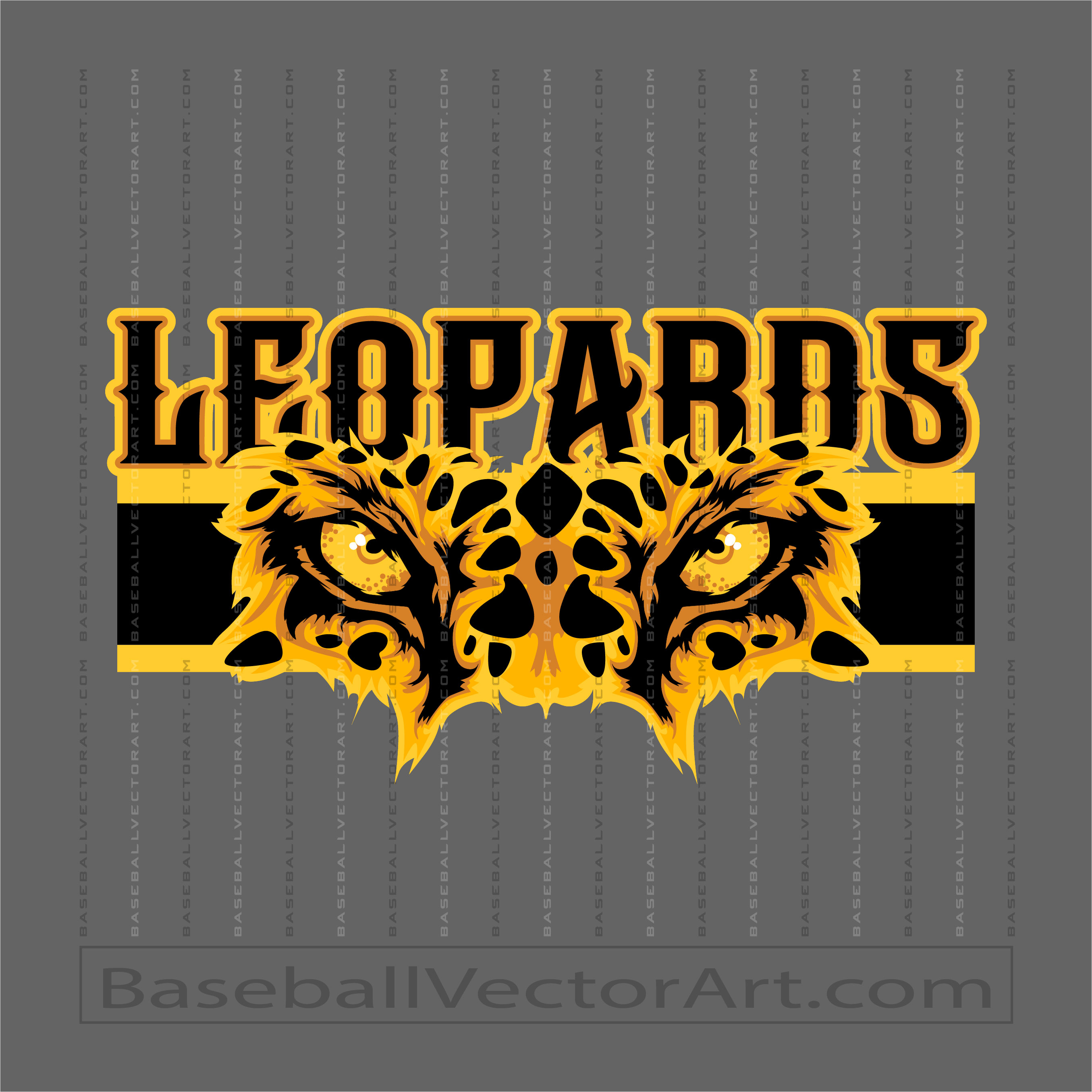 Leopards Baseball Team Logo