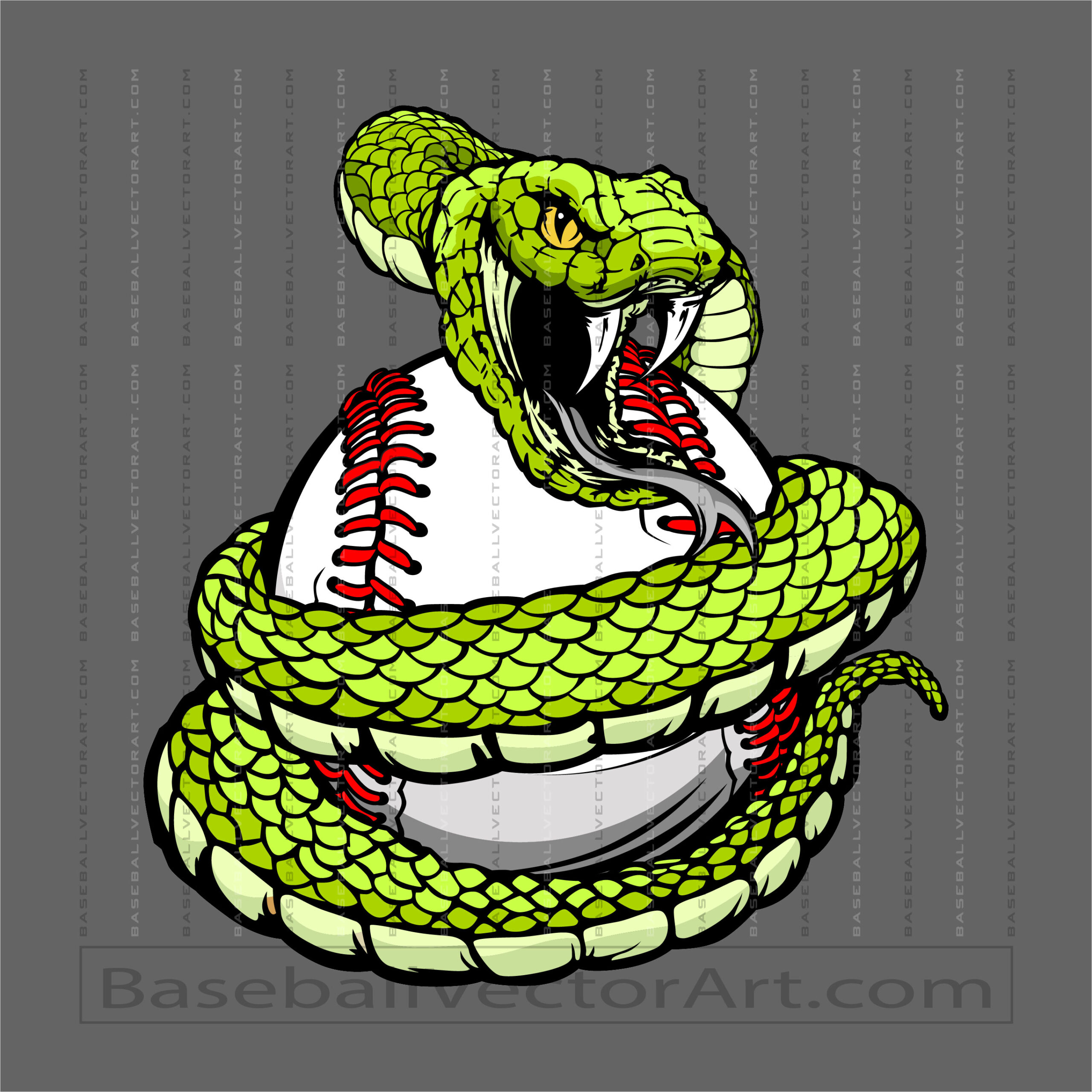 Vector Snake Baseball