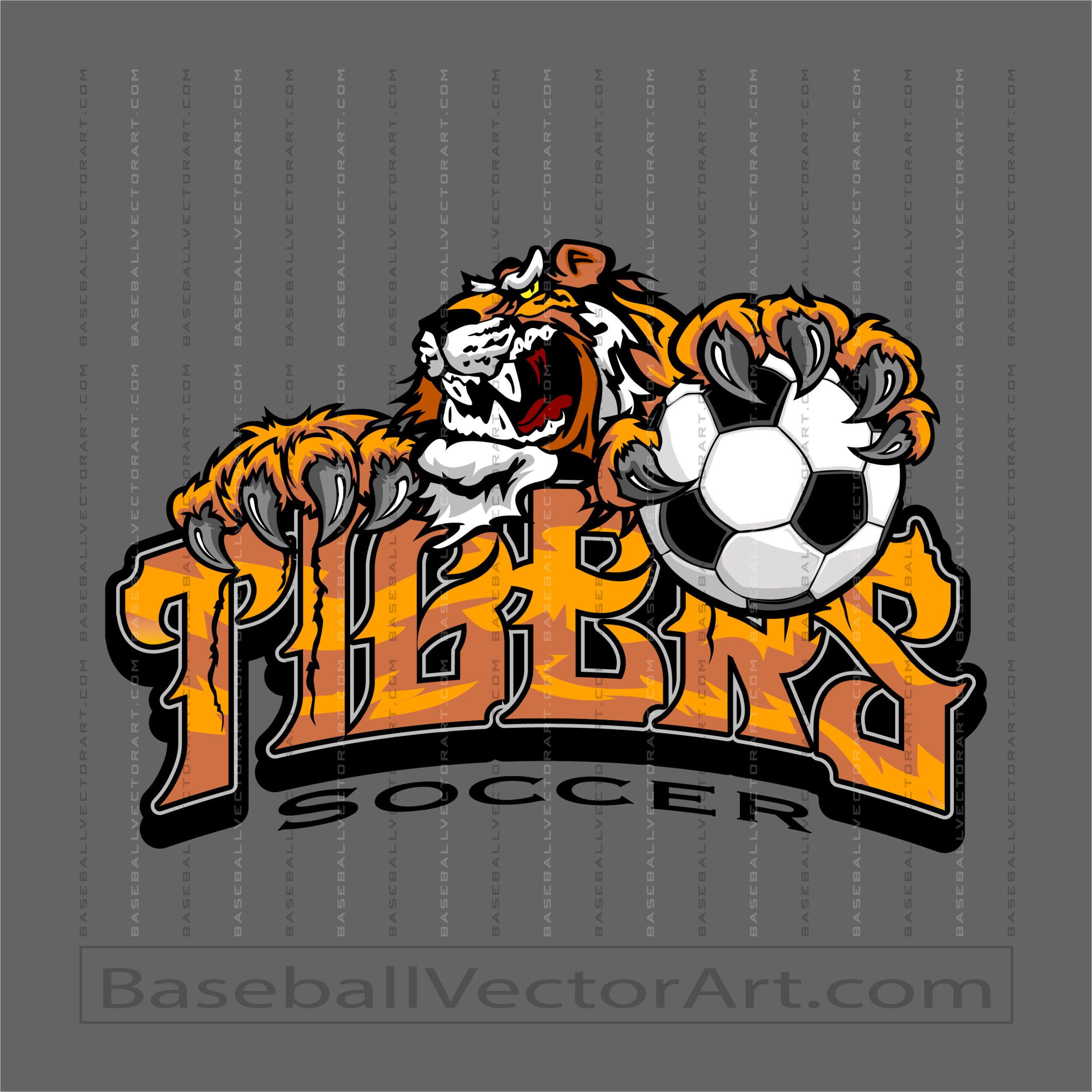 Tigers Soccer Clipart