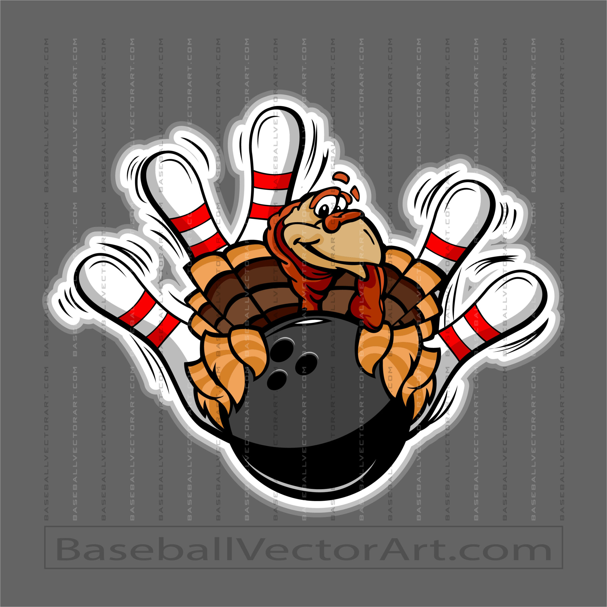 Vector Bowling Clipart