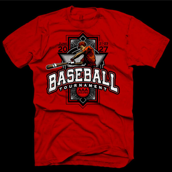 Retro Baseball Shirt Design