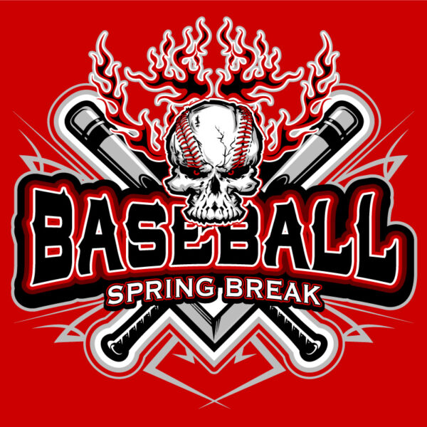 Skull Baseball Shirt Design