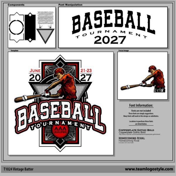 Retro Baseball Shirt Design