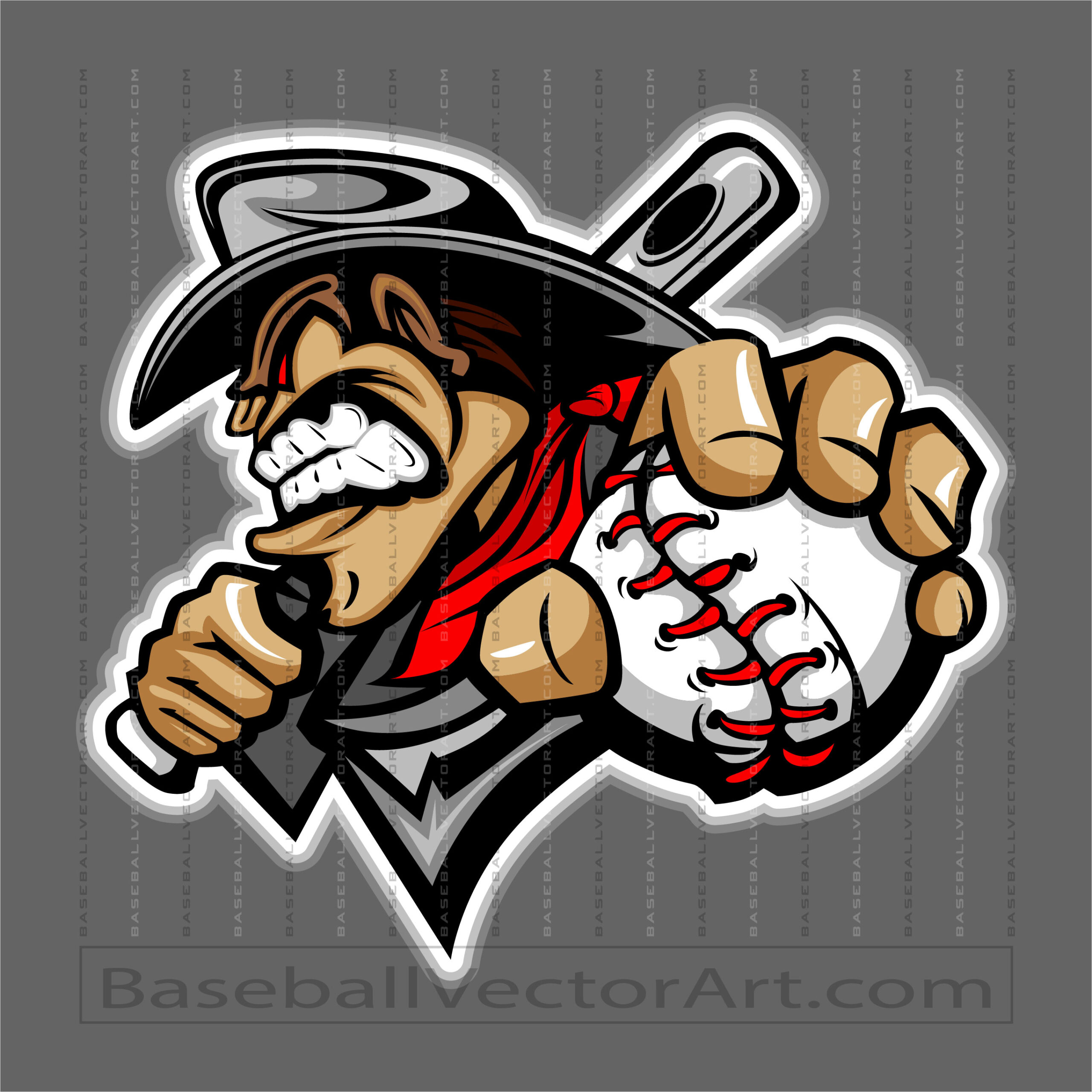 Vector Bandits Baseball Logo
