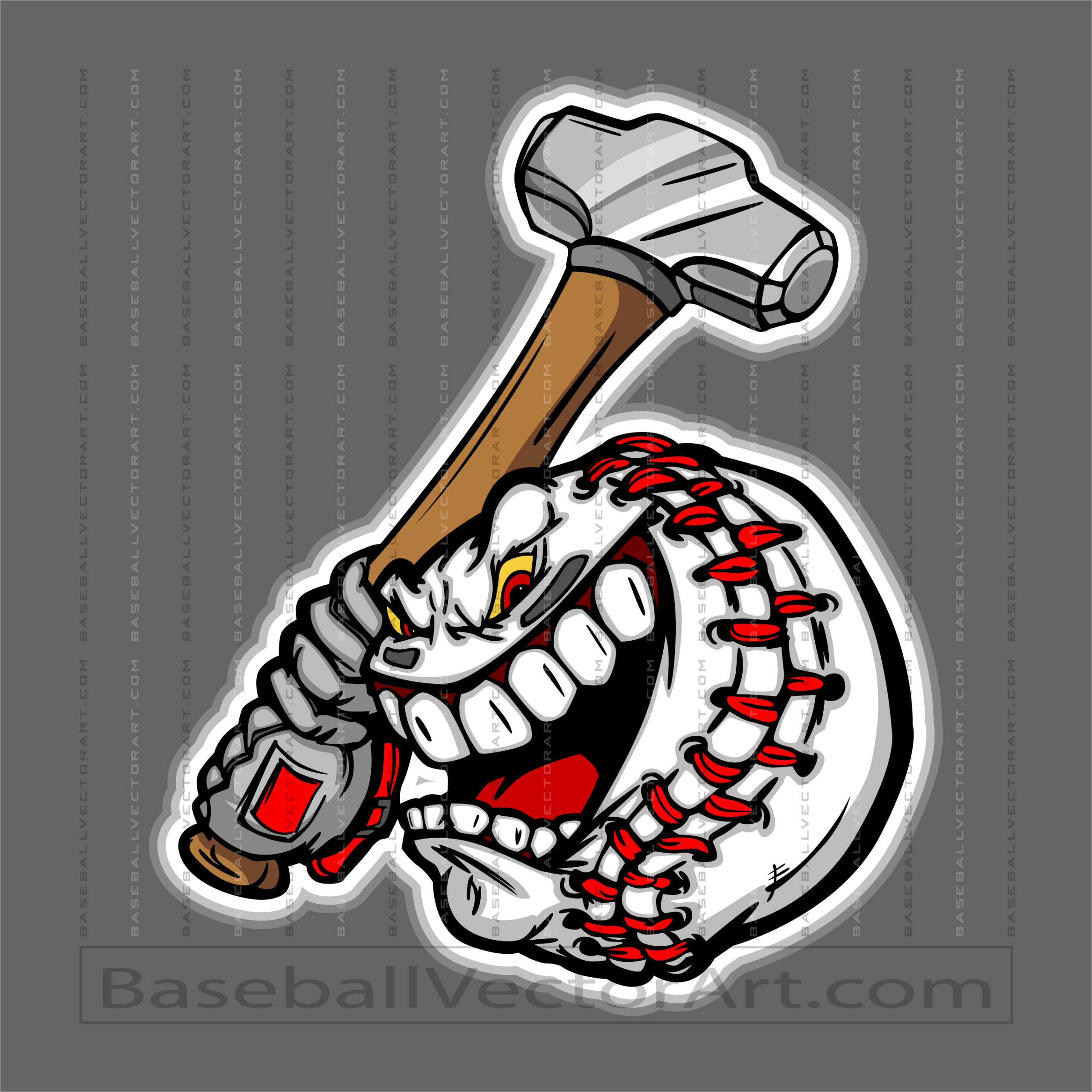 Vector Baseball Hammer