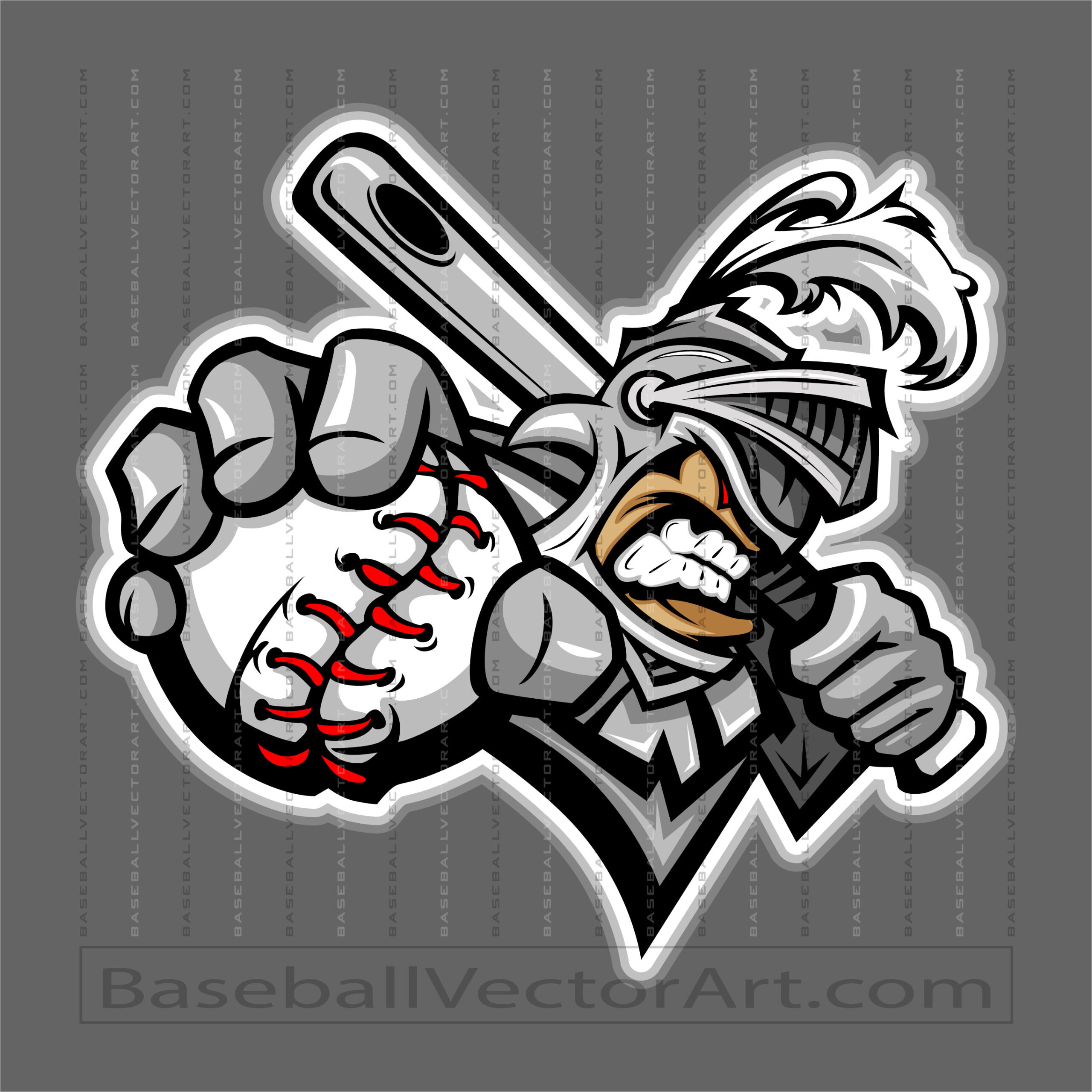 Vector Knights Baseball Logo