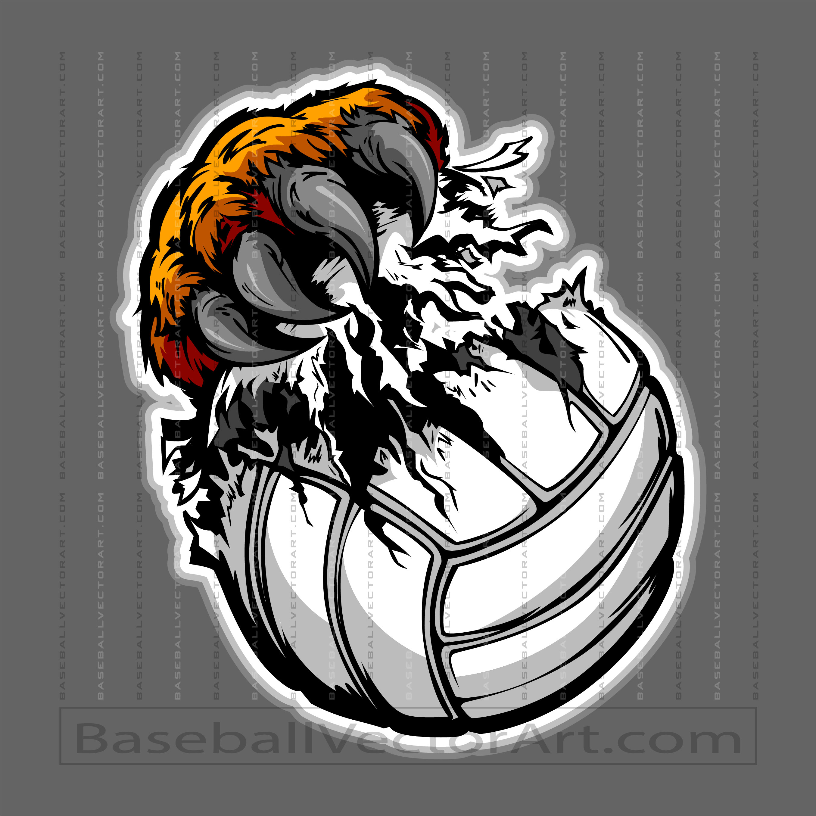 Volleyball Claw Clipart