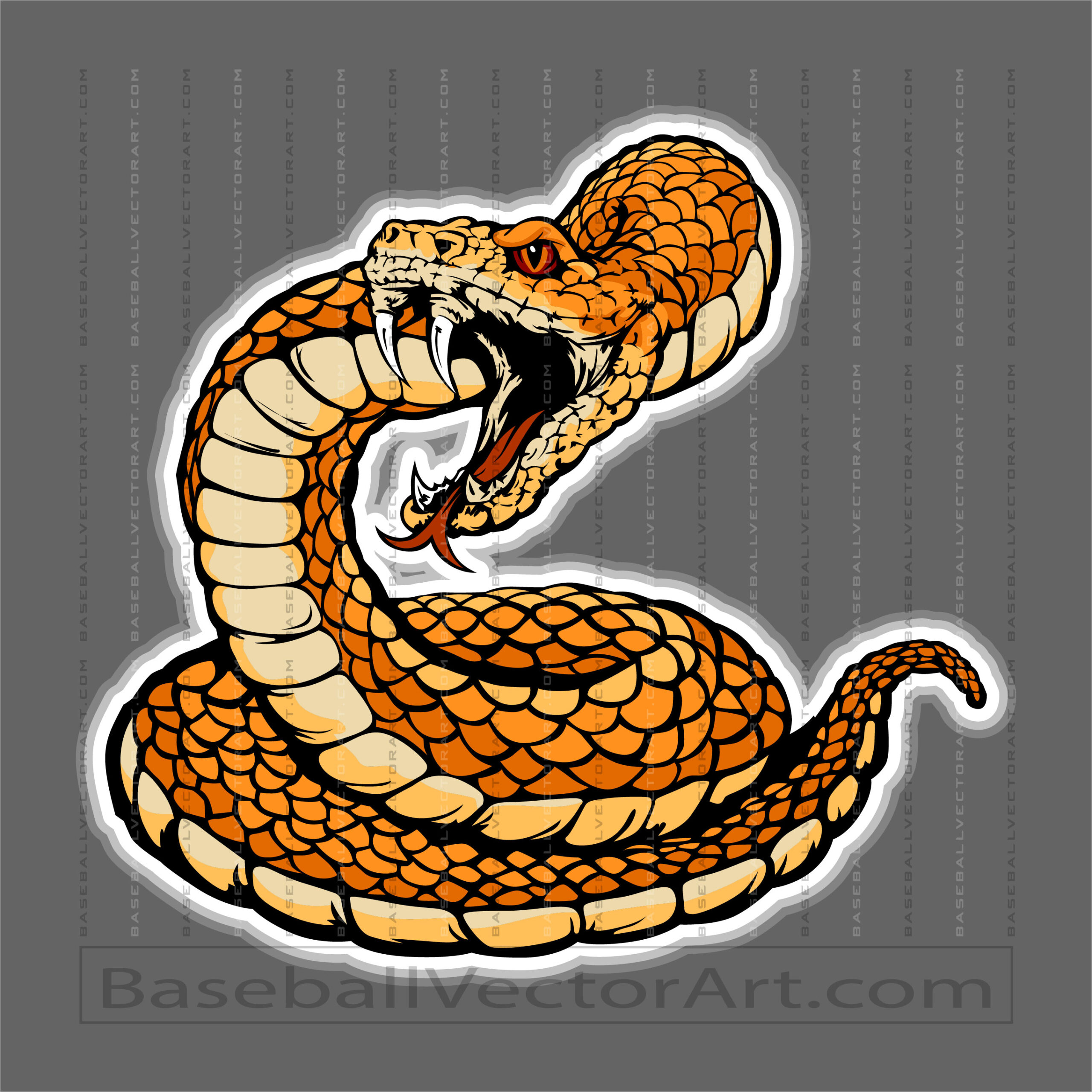 Coiled Snake Clipart