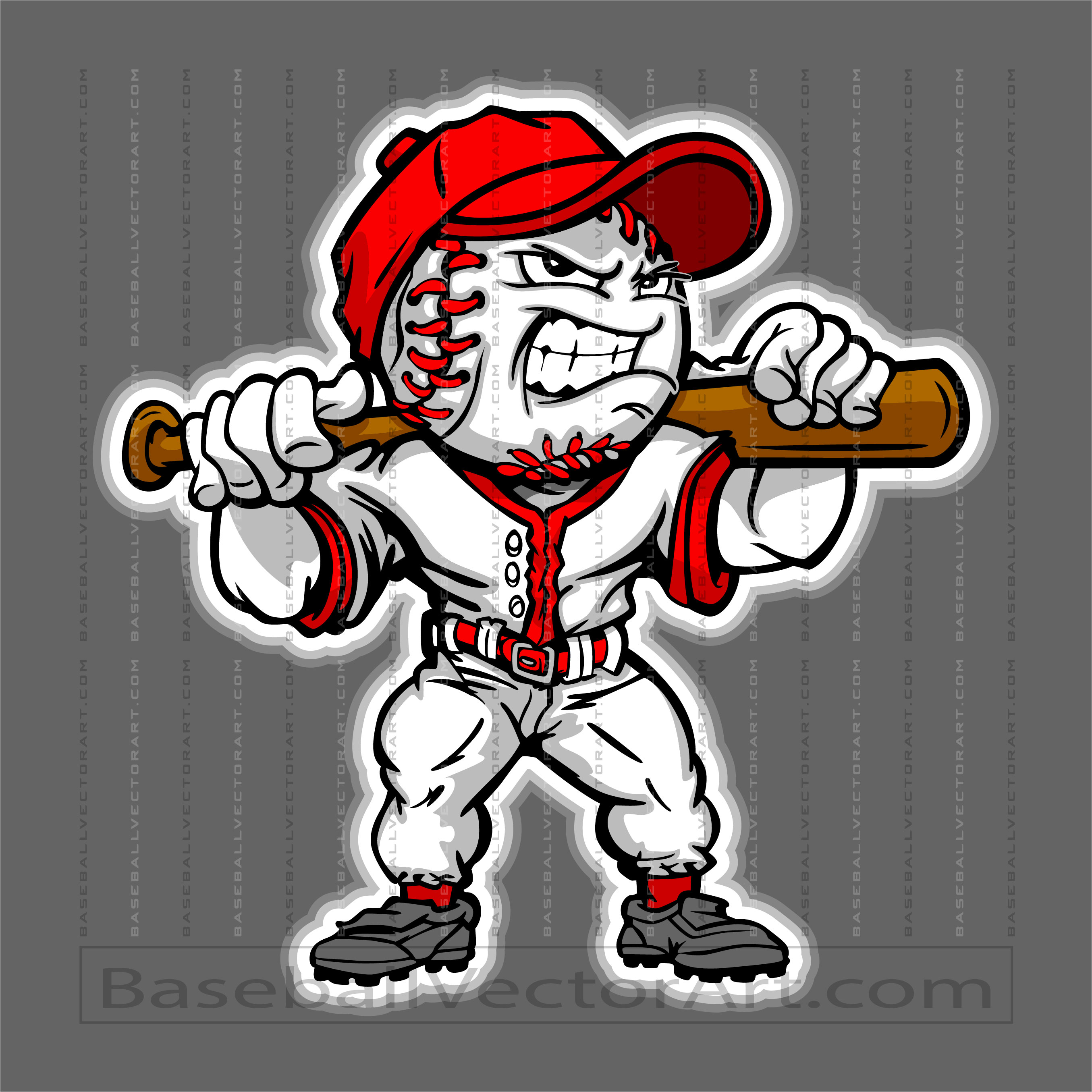 Baseball Pin Character