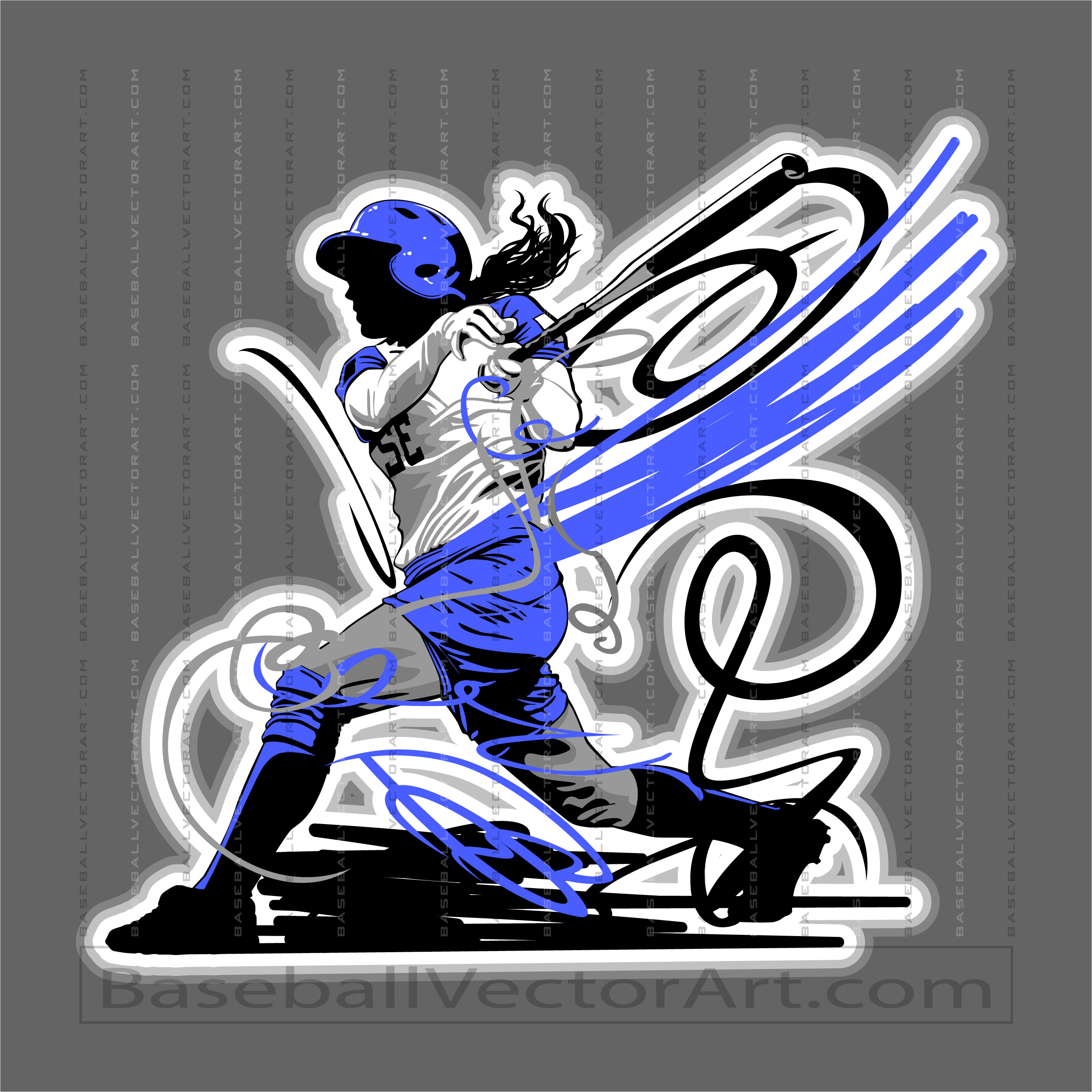 Fastpitch Softball Player Logo